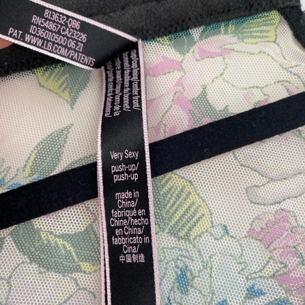 Victorias Secret Very Sexy Floral Lace Push-Up Bustier Top Corset 34C Multicolor - Picture 4 of 9